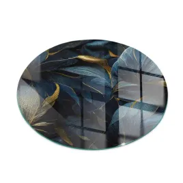 szklana-podkladka-z-grafika-pod-piec-eleganckie-liscie-w-fakturze-fi-60-cm
