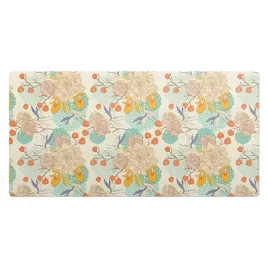 mata-ochronna-na-biurko-ze-wzorem-kwiatowy-design-w-stylu-retro-100x50-cm