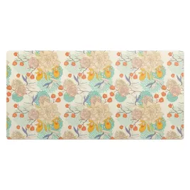 antyposlizgowa-mata-na-biurko-z-grafika-kwiatowy-motyw-vintage-120x60-cm