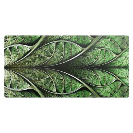 mata-antyposlizgowa-pod-myszke-i-klawiature-fraktalny-motyw-lisci-100x50-cm