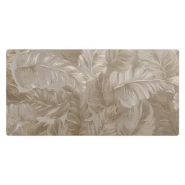 mata-na-biurko-ze-wzorem-delikatne-liscie-w-harmonijnym-wzorze-100x50-cm