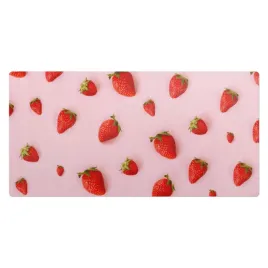 podklad-na-biurko-z-nadrukiem-pastelowe-truskawki-w-owocowym-stylu-90x45-cm
