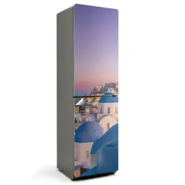 folia-dekoracyjna-samoprzylepna-na-lodowke-bez-pecherzy-santorini-krajobraz