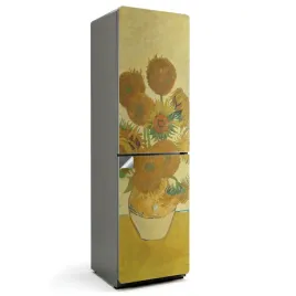 wysokiej-rozdzielczosci-folia-dekoracyjna-na-lodowke-sloneczniki-van-gogh
