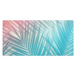 podkladka-winylowa-na-biurko-ze-wzorem-pastelowe-palmy-w-lisciach-90x45-cm