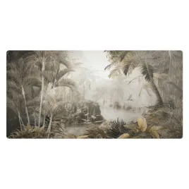 mata-gamingowa-z-nadrukiem-na-biurko-zielona-dzungla-pelna-zycia-100x50-cm