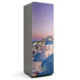 zmywalna-naklejka-samoprzylepna-na-lodowke-do-kuchni-santorini-krajobraz