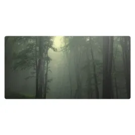 podkladka-pod-mysz-i-klawiature-poranny-las-w-mglistym-krajobrazie-90x45-cm