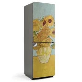 naklejka-modny-sticker-ozdoba-do-kuchni-na-lodowke-sloneczniki-van-gogh