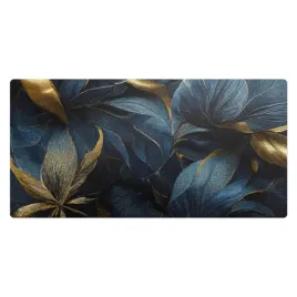 mata-dekoracyjna-ze-wzorem-na-biurko-eleganckie-lisciaste-wzory-100x50-cm
