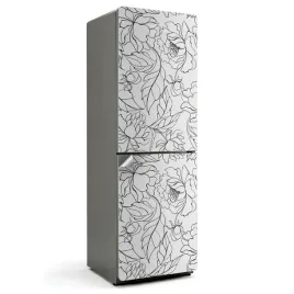 foto-naklejka-dekoracyjna-samoprzylepna-na-lodowke-kwiatowy-wzor-liniowy