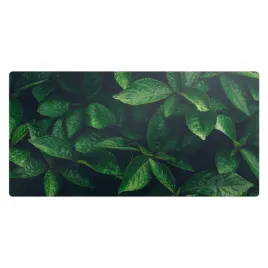 antyposlizgowa-mata-na-biurko-z-nadrukiem-zielone-liscie-w-buszu-90x45-cm