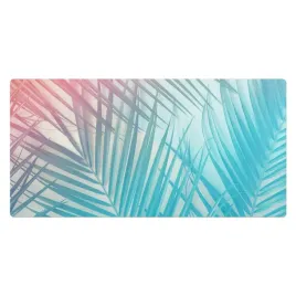 podkladka-pod-mysz-i-klawiature-liscie-palmy-w-pastelowych-tonach-90x45-cm