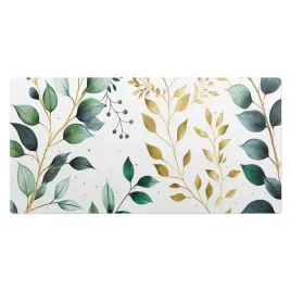 mata-gamingowa-z-nadrukiem-na-biurko-zielona-roslinnosc-i-galazki-90x45-cm