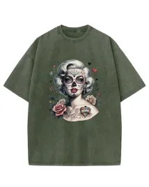 koszulka-oversize-efekt-sprania-tatuaz-marilyn-monroe-khaki-l