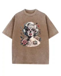 koszulka-oversize-efekt-sprania-tatuaz-marilyn-monroe-brazowy-m