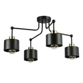 lampa-wiszaca-loftowa-czarna-zlota-zyrandol-led-e27-przedpokoj-salon
