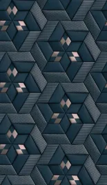 fototapeta-zmywalna-mural-niebieska-geometria