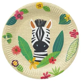 talerzyki-zoo-zwierzeta-zebra-na-urodziny-roczek-jungle-friends-23cm-8szt
