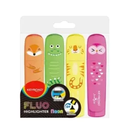 zakreslacze-markery-fluo-jungle-4-kolory-keyroad