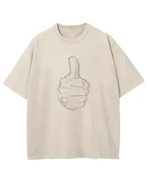 koszulka-oversize-kciuk-w-gore-lapka-efekt-sprania-bezowa-s