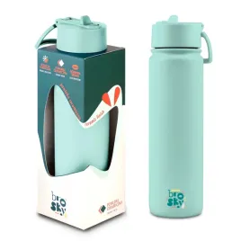 brosky-basic-stalowa-butelka-na-wode-w-kolorze-mietowym-680ml