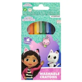 starpak-kredki-wodne-zmywalne-koci-domek-gabi-6-kolorow
