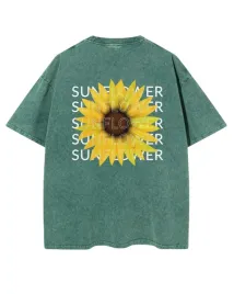 meska-koszulka-oversize-efekt-sprania-slonecznik-kwiaty-lato-zielona-3xl