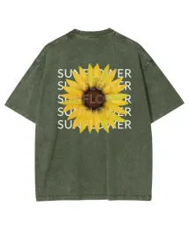 meska-koszulka-oversize-efekt-sprania-slonecznik-kwiaty-lato-khaki-s