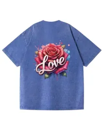 meska-koszulka-oversize-efekt-sprania-milosc-love-kwiaty-roza-niebieska-l