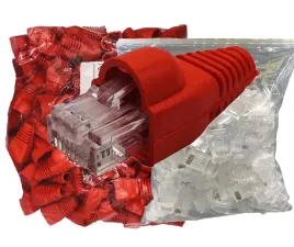 wtyk-wtyczka-rj45-utp-kat-6-8p8c-oslonki-czerwone-komplet-100-sztuk