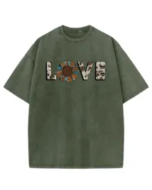 meska-koszulka-oversize-efekt-sprania-milosc-love-kwiaty-khaki-s