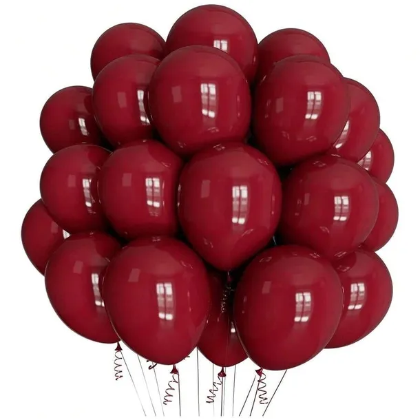 Balony bordowe czerwono-brązowe BL31 100 sztuk 25 cm (10')