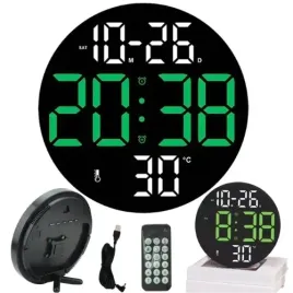 elektroniczny-zegar-led-nowoczesny-scienny-cyfrowy-budzik-tem-pilot-zielony
