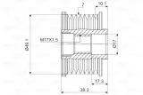 kolo-pasowe-valeo-588063-numer-katalogowy-oryginalu-nissan-23151jg71b-nissan-23151-jg71b