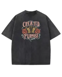 meska-koszulka-oversize-efekt-sprania-kwiaty-motyl-kreatywnosc-czarna-xl