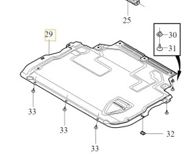 volvo-v40-oslona-plyta-pod-silnik-oryginal-oe-31440279