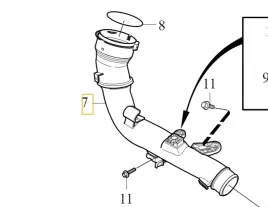 volvo-s90-v90-ii-dolot-rura-przewod-intercoolera-oe-31370128