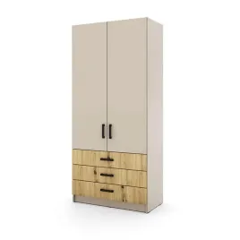 mlodziezowa-szafa-sigma-k5-3sz-90-cm-z-szufladami-dab-artisan