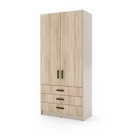 mlodziezowa-szafa-sigma-k4-2u3sz-90-cm-z-szufladami-dab-sonoma