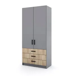 mlodziezowa-szafa-sigma-s4-3sz-90-cm-z-szufladami-dab-sonoma