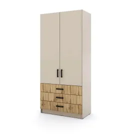 mlodziezowa-szafa-sigma-k6-3sz-90-cm-z-szufladami-dab-wotan