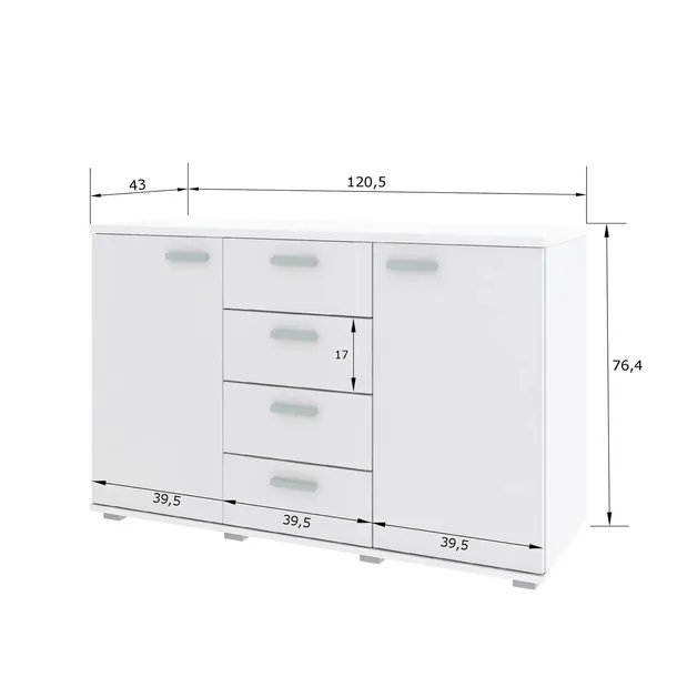 komoda-r2-120cm-polysk-czarny-stan-nowy-kolekcja-r2