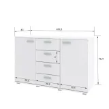 komoda-r2-120cm-polysk-czarny-stan-nowy-kolekcja-r2