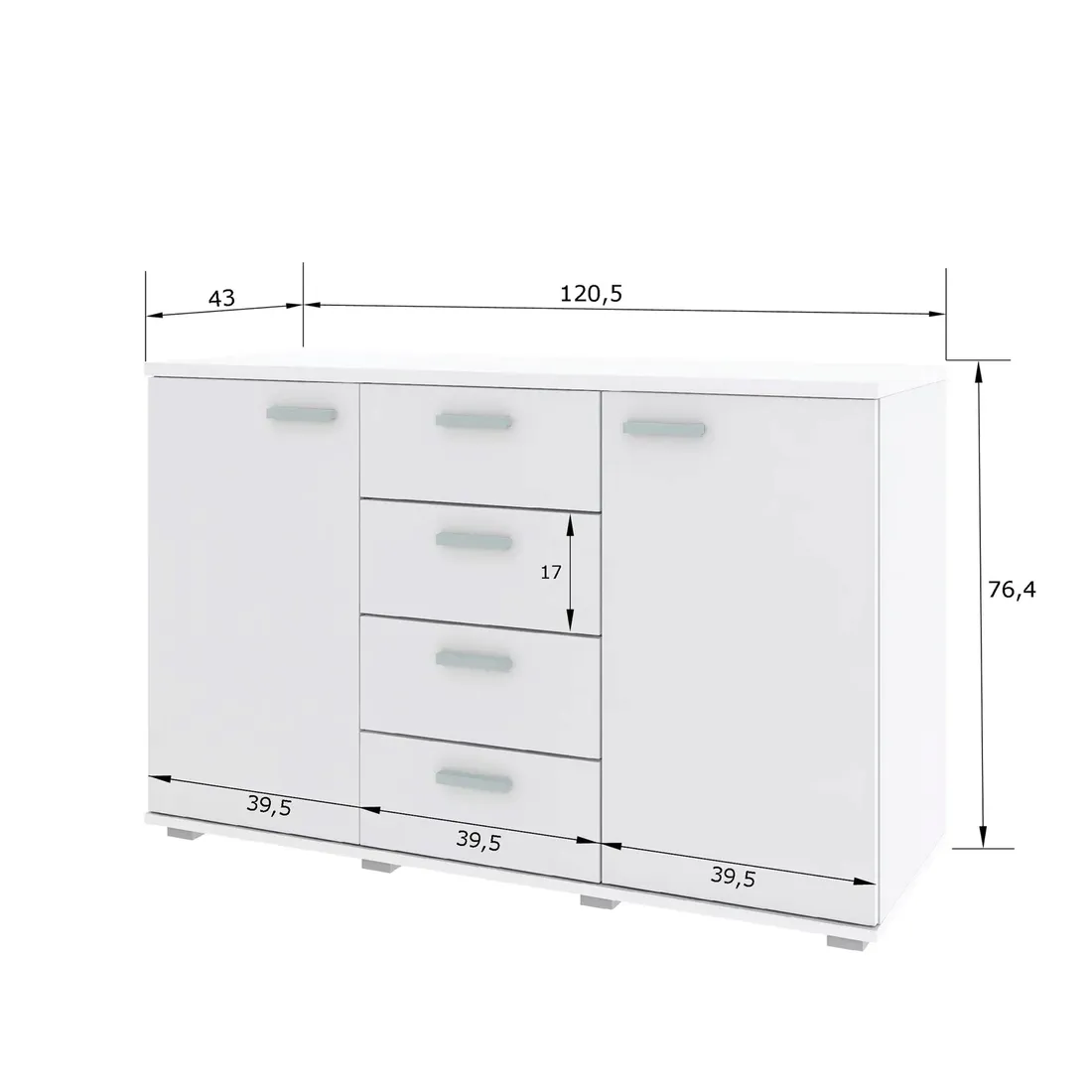 komoda-r2-120cm-polysk-czarny