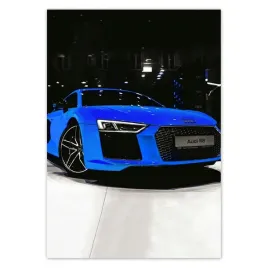 baner-70x100-niebieskie-audi-audica-r8