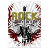 baner-50x70-rock-and-roll-gitara