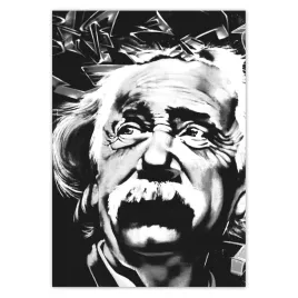baner-70x100-albert-einstein-graffiti