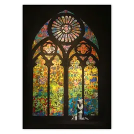 baner-50x70-banksy-witraz-kosciol