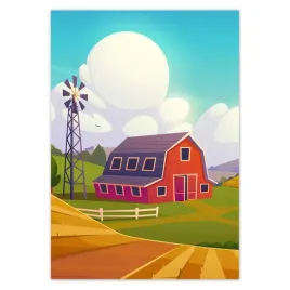 baner-70x100-farma-w-pieknej-scenerii-wiejskiej